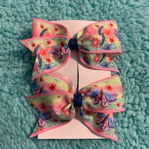 Butterfly Hair Bow clip set